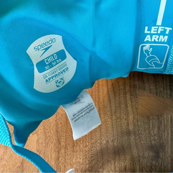 Speedo Kids Swim Vest - Yellow and Blue. Size 30-50lb - Picture 3 of 7